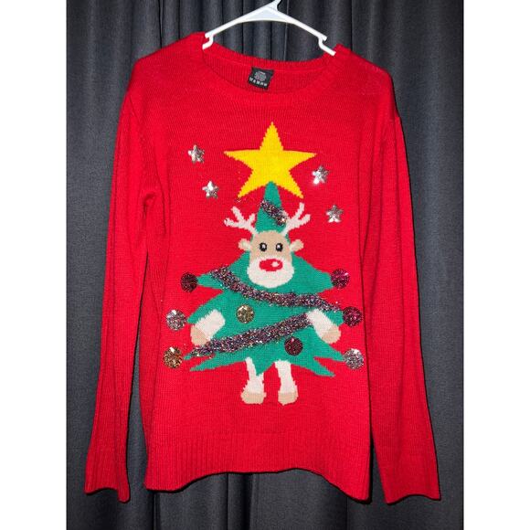 Ugly Christmas Sweater Xmas Size Large - Picture 1 of 3